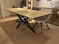 Eiken eetkamertafel 220 cm - afbeelding 2 van  9