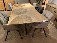 Eiken eetkamertafel 220 cm - afbeelding 6 van  9