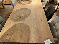 Eiken eetkamertafel 220 cm - afbeelding 8 van  9
