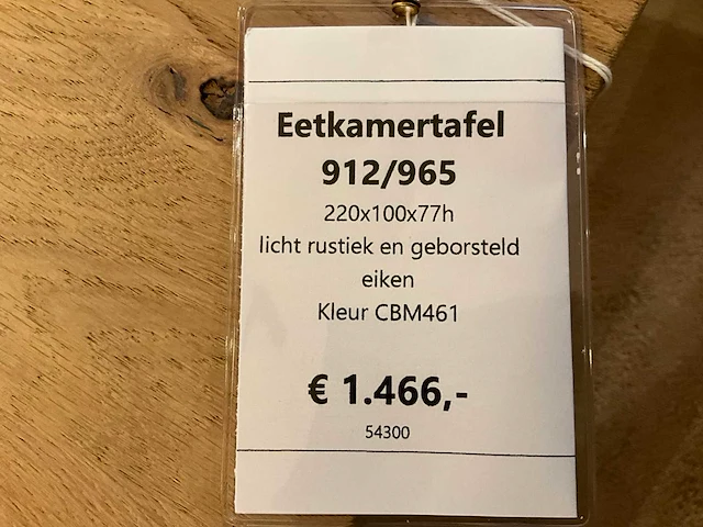 Eiken eetkamertafel 220 cm - afbeelding 9 van  9