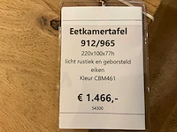 Eiken eetkamertafel 220 cm - afbeelding 9 van  9