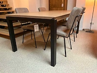 Eiken eetkamertafel met tuimelblad - afbeelding 2 van  9