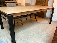Eiken eetkamertafel met tuimelblad - afbeelding 5 van  9