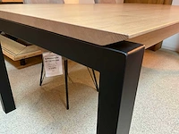 Eiken eetkamertafel met tuimelblad - afbeelding 8 van  9