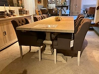 Eiken eetkamertafel - afbeelding 2 van  7