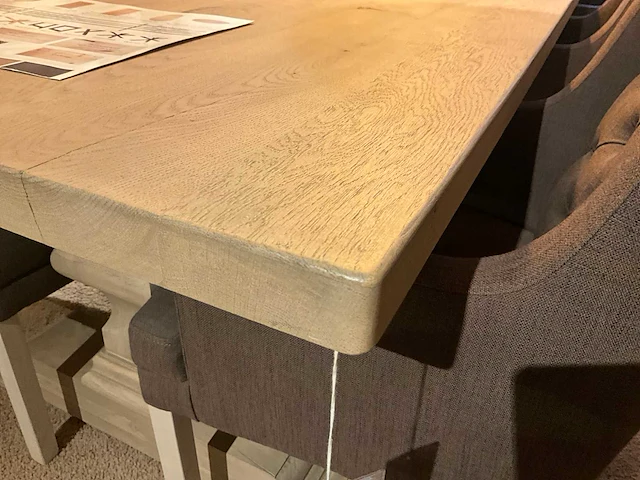 Eiken eetkamertafel - afbeelding 5 van  7