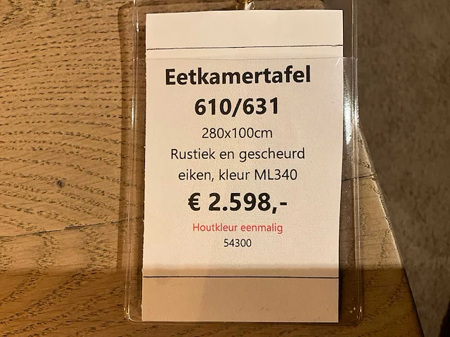 Eiken eetkamertafel - afbeelding 7 van  7