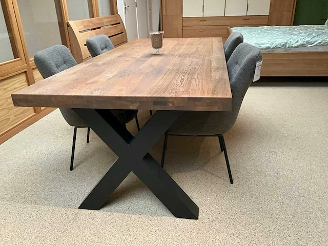 Eiken eetkamertafel - afbeelding 3 van  8
