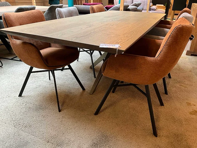 Eiken eetkamertafel - afbeelding 2 van  7