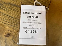 Eiken eetkamertafel - afbeelding 7 van  7