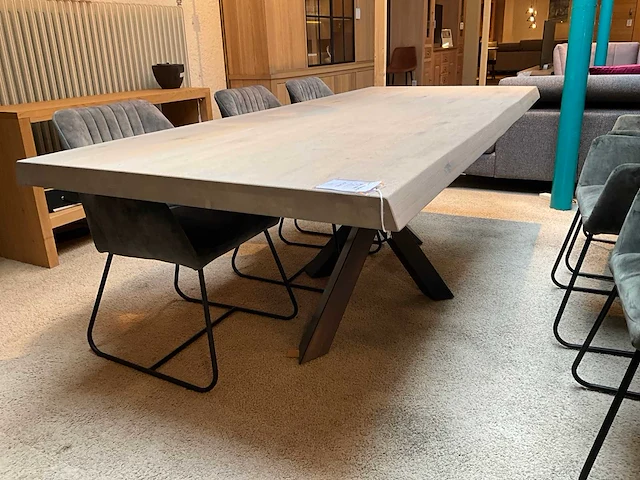 Eiken eetkamertafel - afbeelding 2 van  9