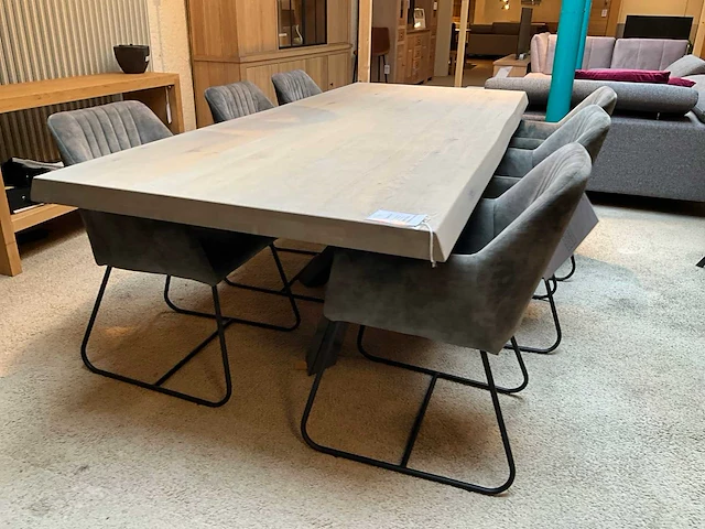 Eiken eetkamertafel - afbeelding 3 van  9