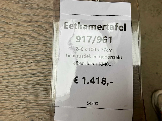 Eiken eetkamertafel - afbeelding 9 van  9