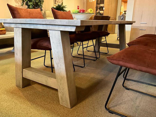 Eiken eetkamertafel - afbeelding 7 van  9