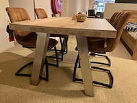 Eiken eetkamertafel - afbeelding 1 van  5