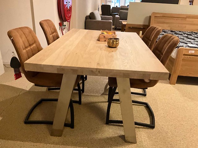 Eiken eetkamertafel - afbeelding 3 van  5