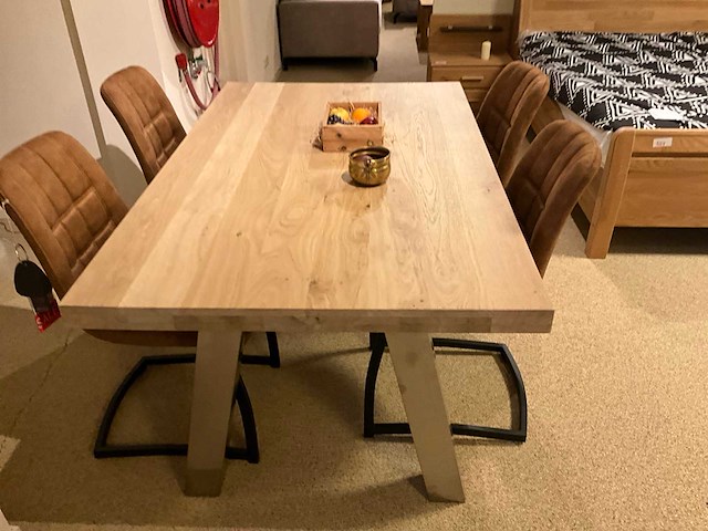 Eiken eetkamertafel - afbeelding 4 van  5