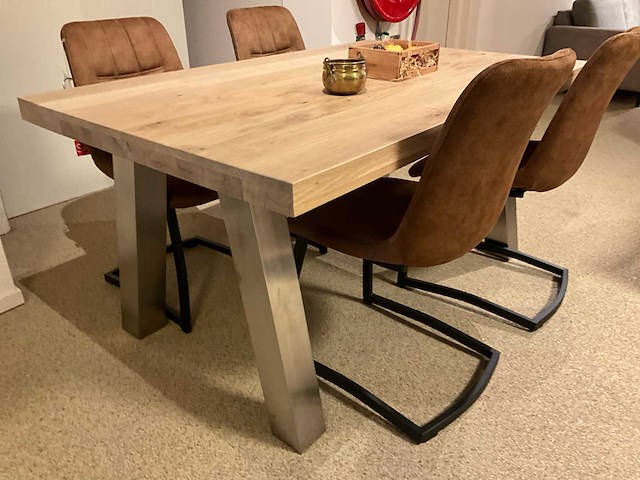 Eiken eetkamertafel - afbeelding 5 van  5