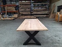 Eiken eettafel 220 cm. - afbeelding 4 van  4