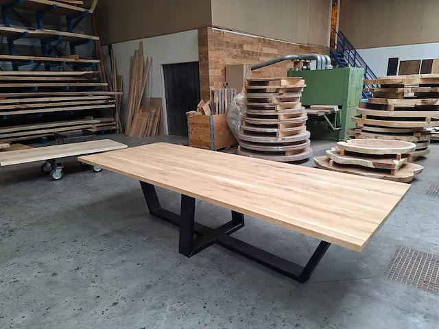 Eiken eettafel 320 cm - afbeelding 2 van  5