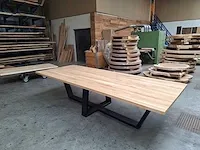 Eiken eettafel 320 cm - afbeelding 2 van  5
