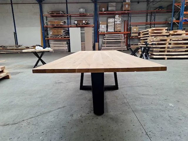 Eiken eettafel 320 cm - afbeelding 4 van  5