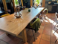 Eiken eettafel rechthoek a poot 450 cm lang - afbeelding 5 van  13