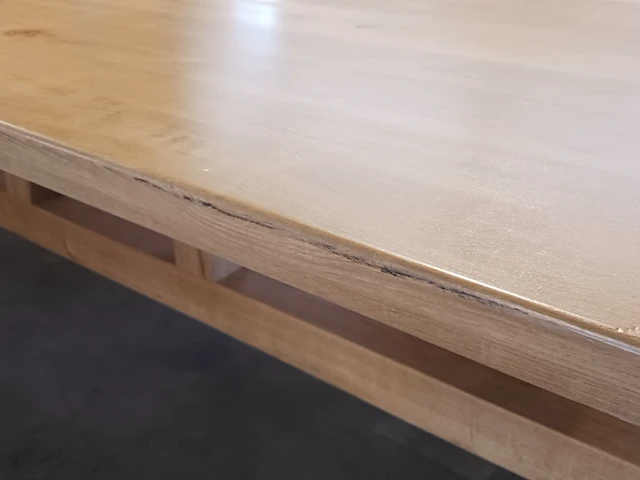 Eiken eettafel rechthoek a poot 450 cm lang - afbeelding 10 van  13