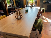 Eiken eettafel rechthoek a poot 450 cm lang - afbeelding 3 van  13