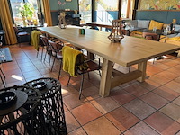 Eiken eettafel rechthoek a poot 450 cm lang - afbeelding 4 van  13