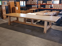 Eiken eettafel rechthoek a poot 450 cm lang - afbeelding 1 van  13