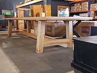 Eiken eettafel rechthoek a poot 450 cm lang - afbeelding 8 van  13