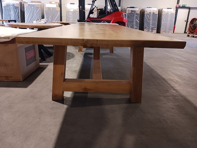 Eiken eettafel rechthoek a poot 450 cm lang - afbeelding 11 van  13