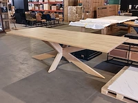 Eiken eettafel rechthoek spinpoot - afbeelding 2 van  17
