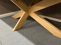 Eiken eettafel rechthoek spinpoot - afbeelding 11 van  17