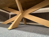 Eiken eettafel rechthoek spinpoot - afbeelding 13 van  17