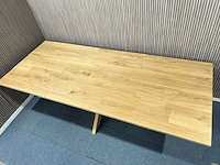 Eiken eettafel rechthoek spinpoot - afbeelding 17 van  17
