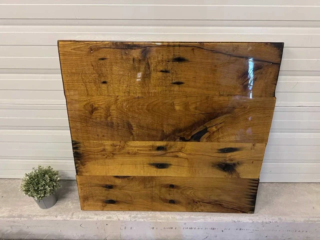 Eiken epoxy tafelblad - afbeelding 3 van  6