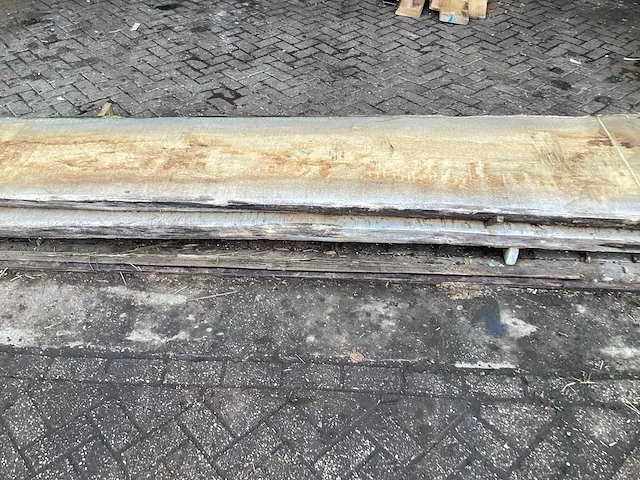 Eiken europees - kd ovengedroogd 3630x860x180 mm - schaaldeel (2x) - afbeelding 2 van  8