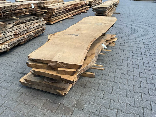 Eiken europees schaaldelen ovengedroogd (60mm) (7x) - afbeelding 1 van  7