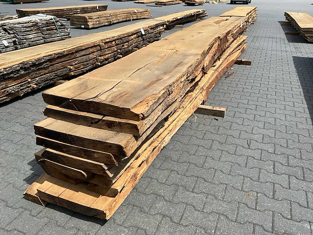 Eiken europees schaaldelen ovengedroogd (65mm) (8x) - afbeelding 1 van  6