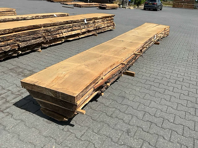 Eiken europees schaaldelen ovengedroogd (70mm) (4x) - afbeelding 1 van  5