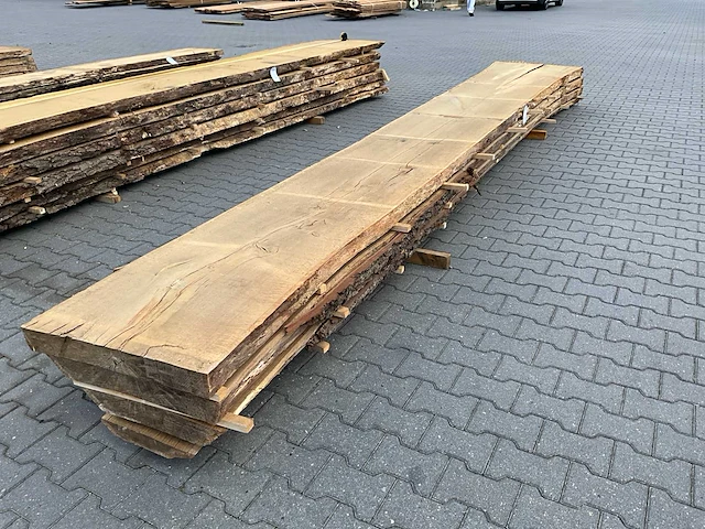 Eiken europees schaaldelen ovengedroogd (70mm) (4x) - afbeelding 2 van  5