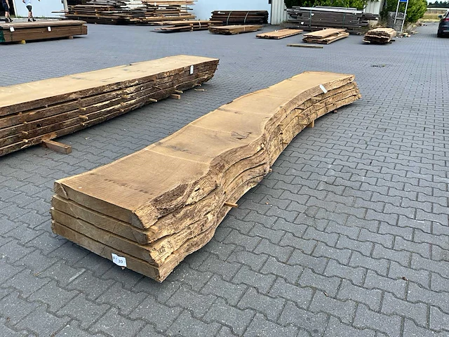 Eiken europees schaaldelen ovengedroogd (70mm) (4x) - afbeelding 1 van  5
