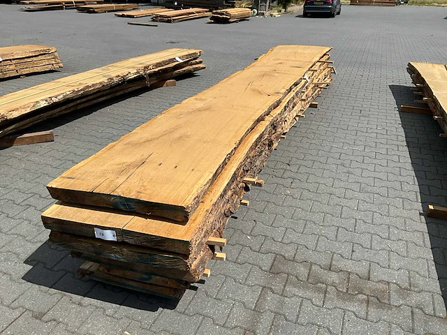 Eiken europees schaaldelen ovengedroogd (70mm) (7x) - afbeelding 1 van  6