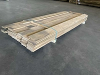 Eiken halfhout delen 20x125 mm rhombus profiel (41x)