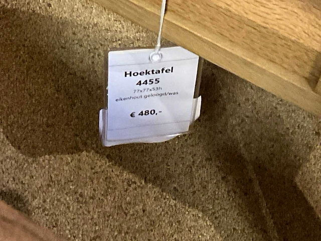 Eiken hoektafel - afbeelding 5 van  5