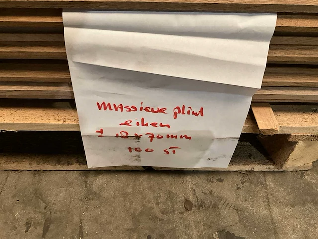 Eiken kraalplint massief 18x70mm (220 m1) - afbeelding 3 van  3