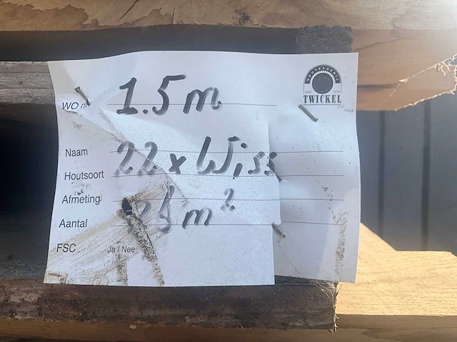 Eiken meubelhout kd (circa 3m³) - afbeelding 8 van  8