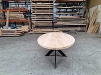 Eiken ovale eettafel 220 cm. - afbeelding 4 van  4
